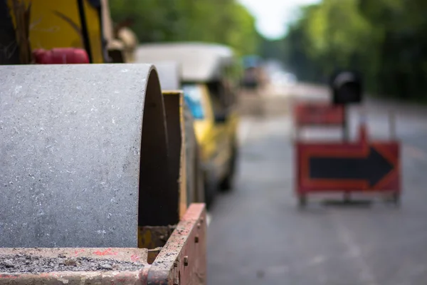 Compactación dinámica con vibración — Foto de Stock