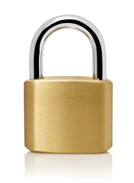 Padlock on white — Stock Photo, Image