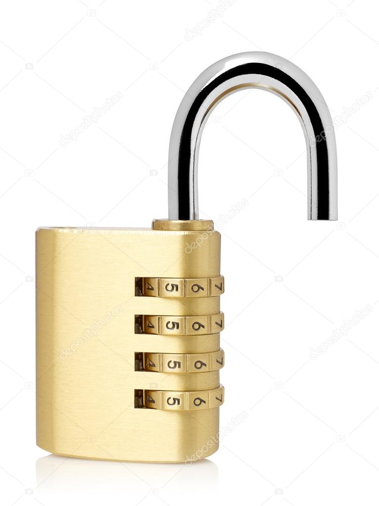 Padlock with cipher