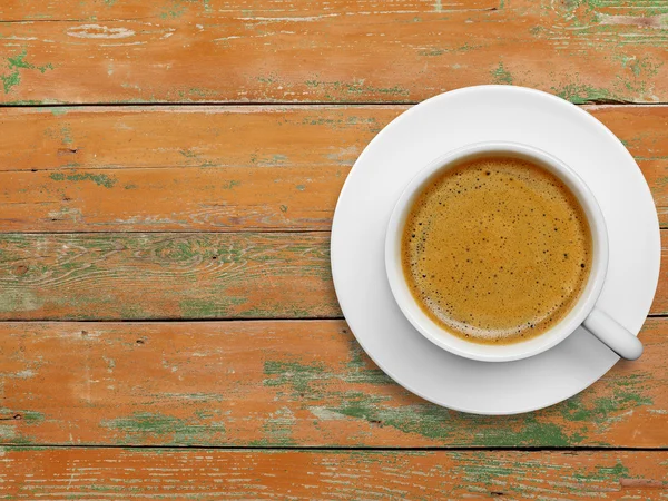 Tazza di caffè su legno — Foto Stock