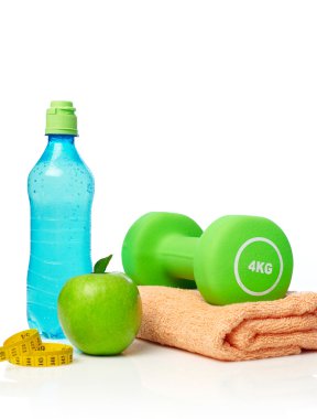 Beyaz üzerine sağlık kavramı