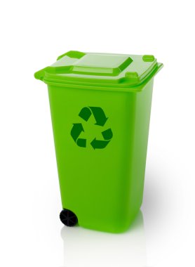 Geri dönüşüm kutusu beyaz