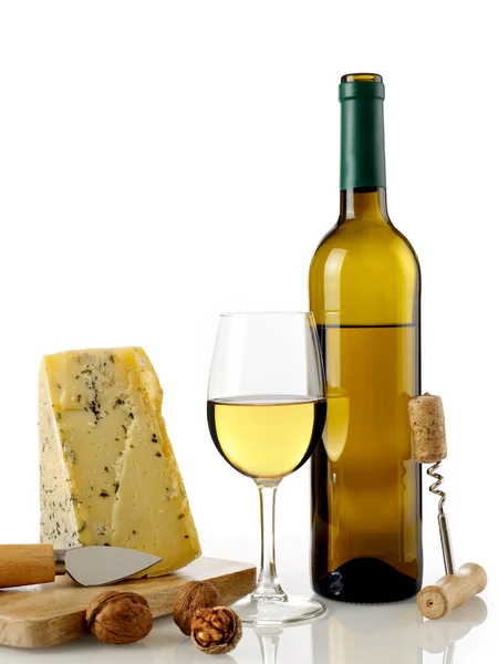 Vin og ost – stockfoto
