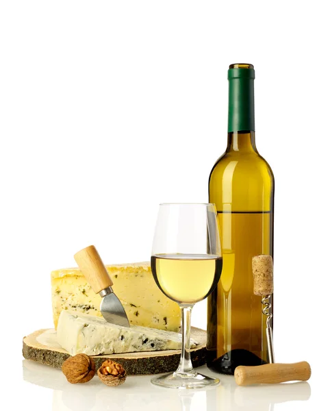 Вин та сирів. — стокове фото