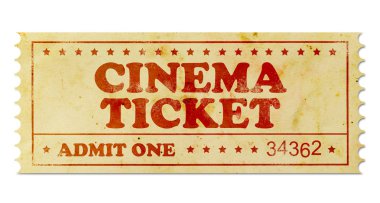 Sinema vintage Bilet
