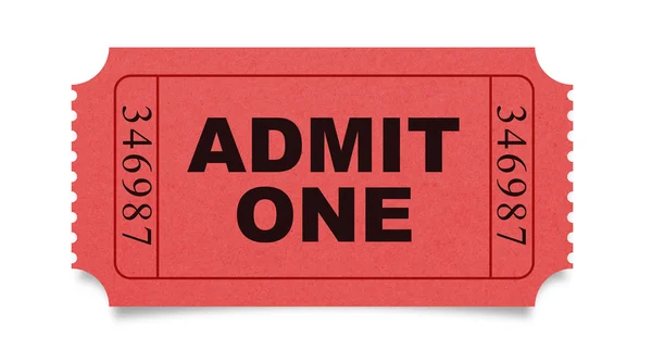 Admit one ticket — Stock Photo, Image