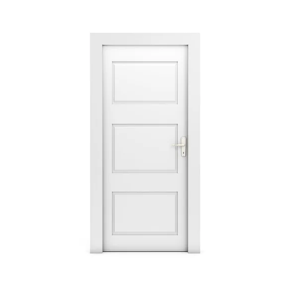 Puerta cerrada en blanco — Foto de Stock