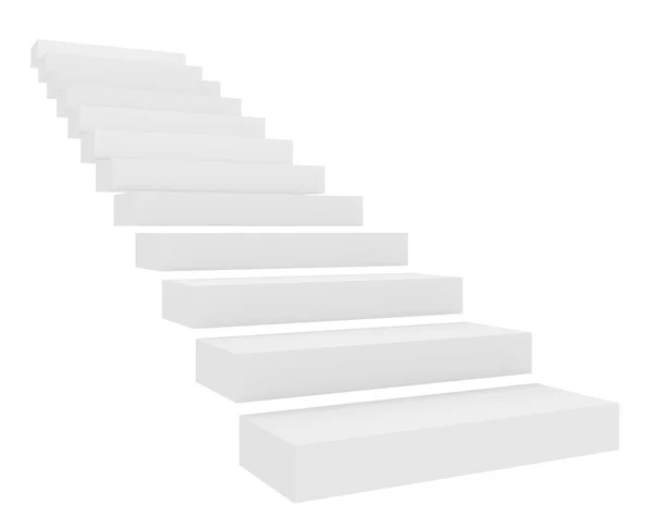 Staircase on white — Stock Photo, Image