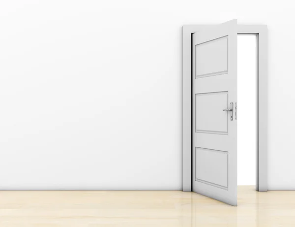 Otwarte drzwi w pokoju — Zdjęcie stockowe