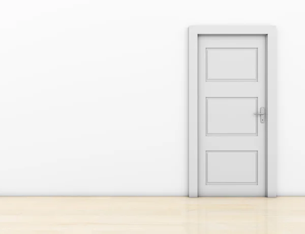 Zárt ajtó egy szobában — Stock Fotó