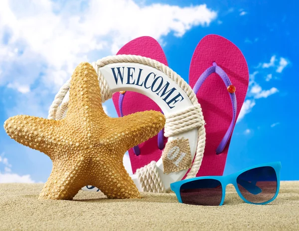 Benvenuti in spiaggia — Foto Stock