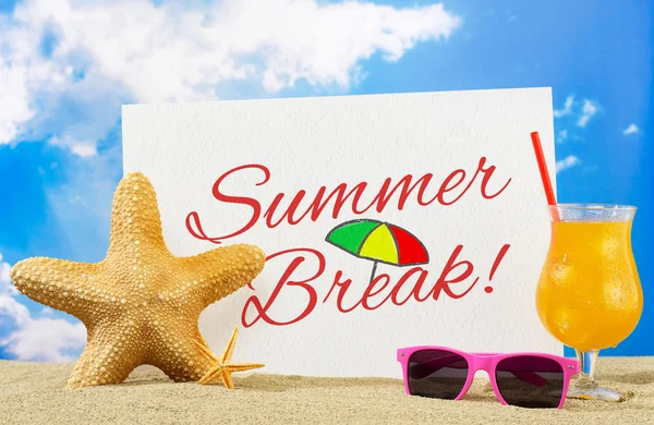 Summer break banner — Stock Photo, Image