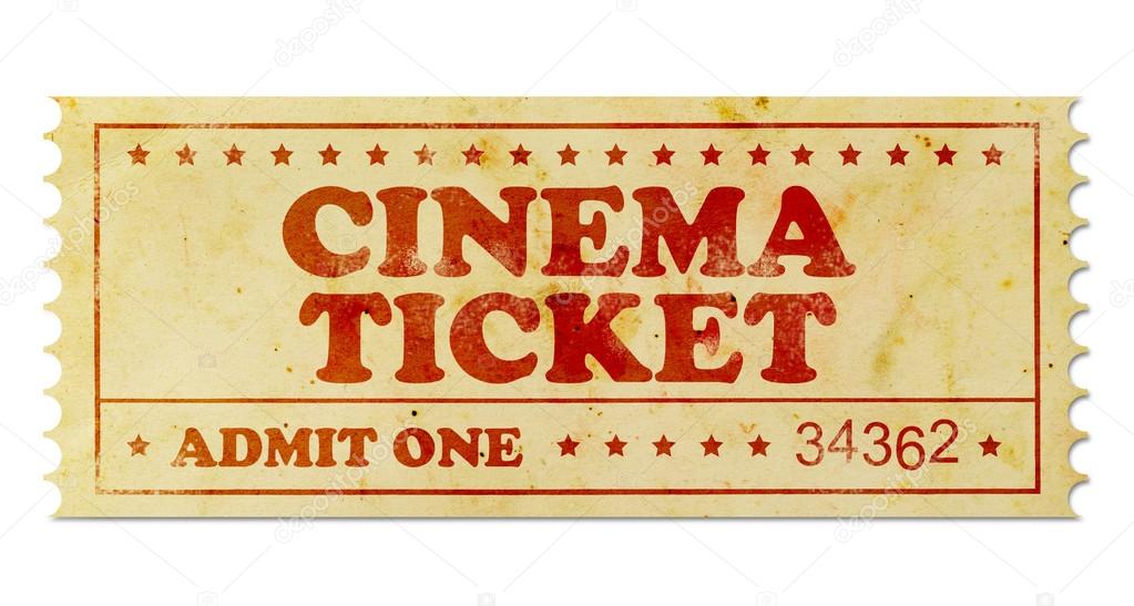 Cinema vintage ticket