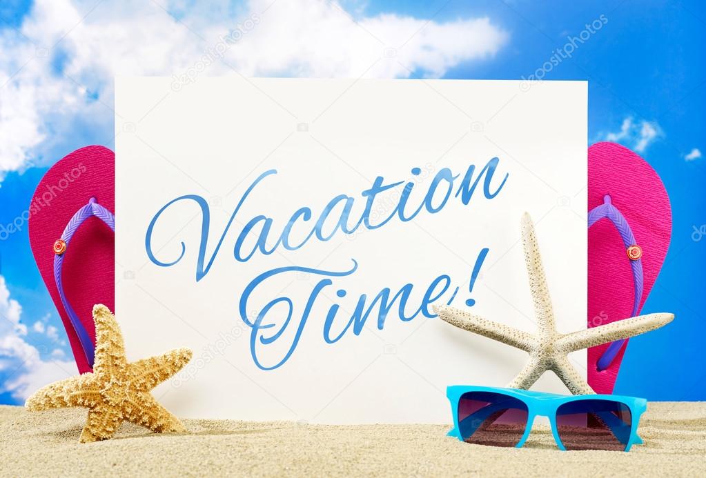 Vacation time banner — Stock Photo © Goir 102547938