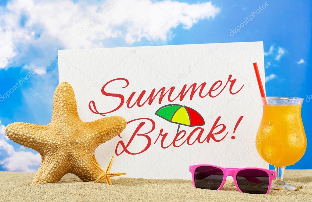 Summer break banner