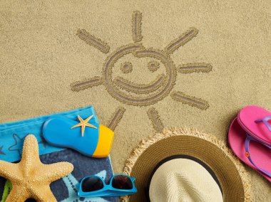 Güneşli tatil kavramı