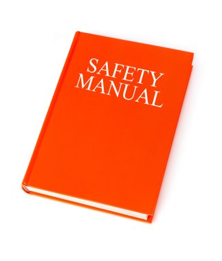 Safety manual on white clipart