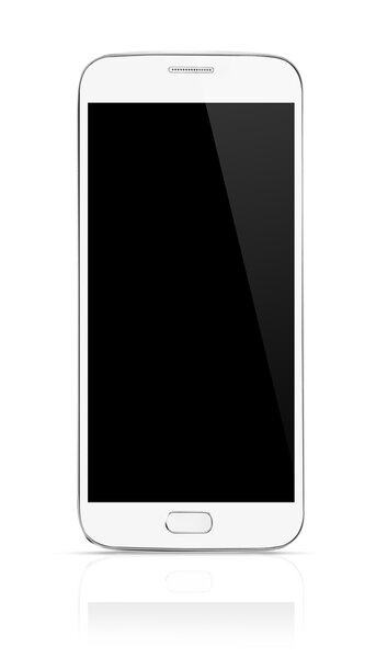 Мобильный телефон на белом
