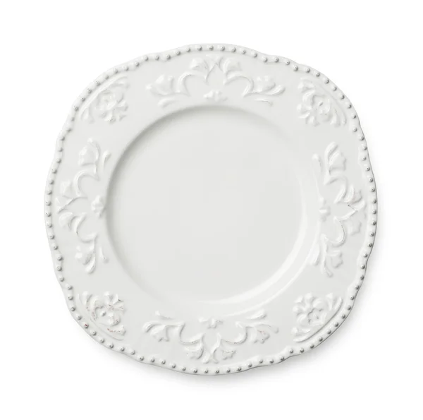 Classic plate on white — Stock Photo, Image