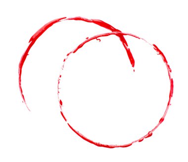 Beyaz üzerine kırmızı leke