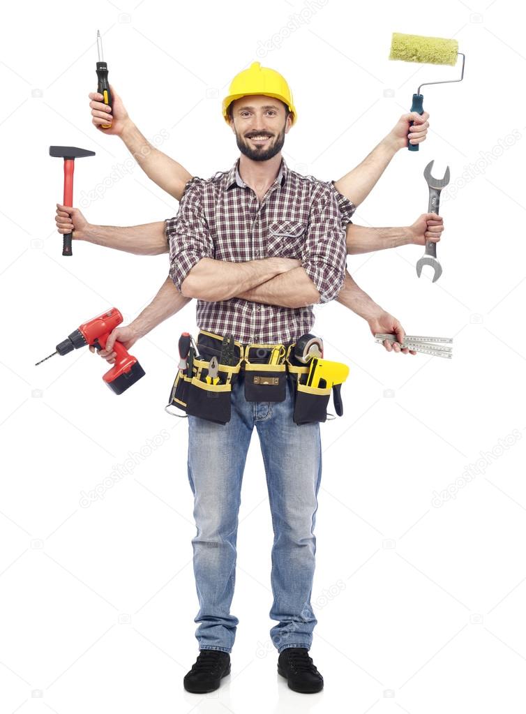 Handyman with tools