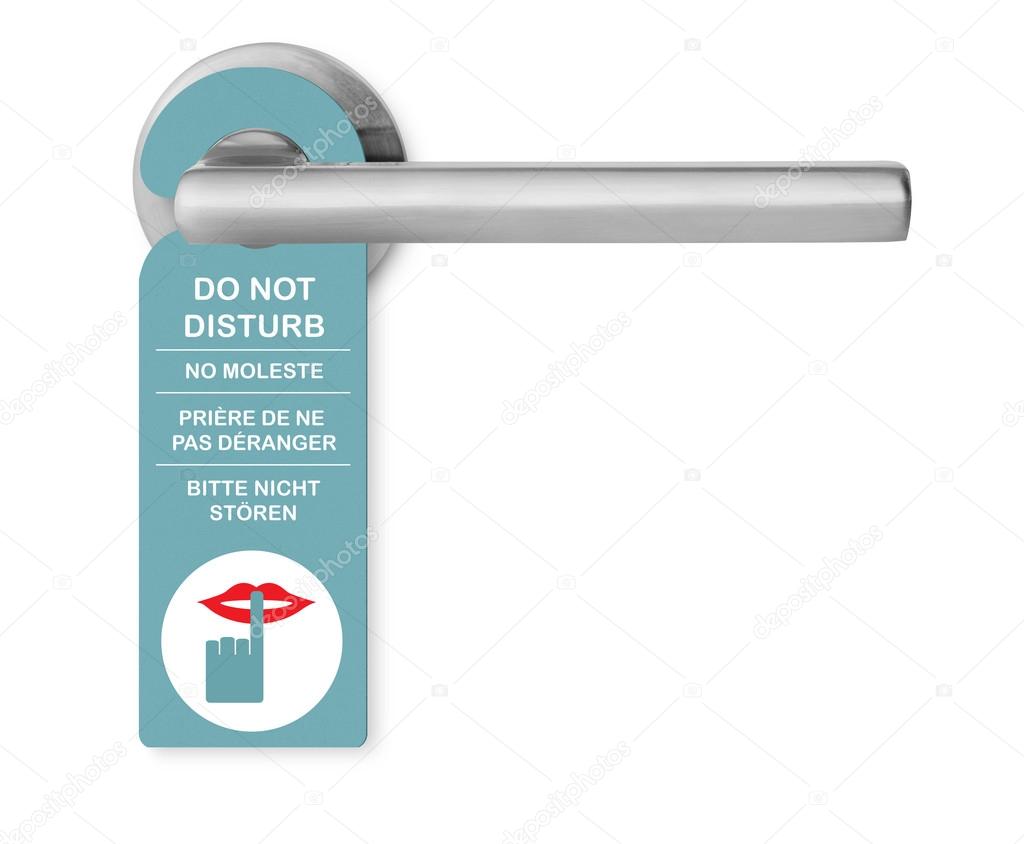 Do not disturb on door handle