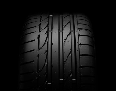 Siyah lastik yakın çekim