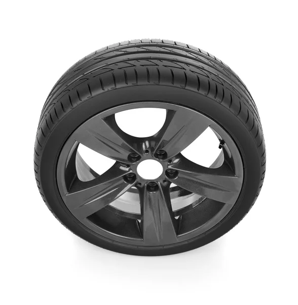 Tire on white — Stock Photo, Image