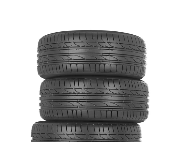 Pilha de pneus de verão — Fotografia de Stock