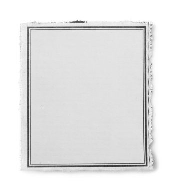 Beyaz yırtık gazete