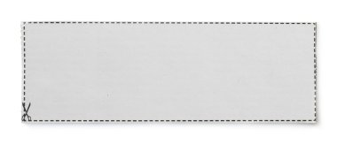 Kesilmiş beyaz gazete