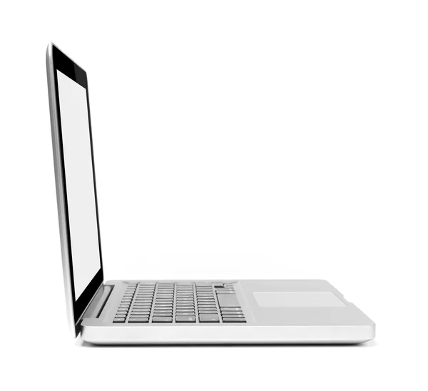 Laptop - yan görünüm — Stok fotoğraf