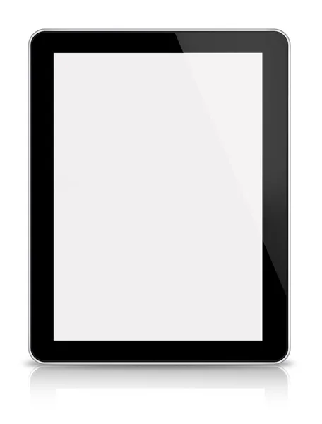 Digitale tablet-front zicht op de witte pagina — Stockfoto