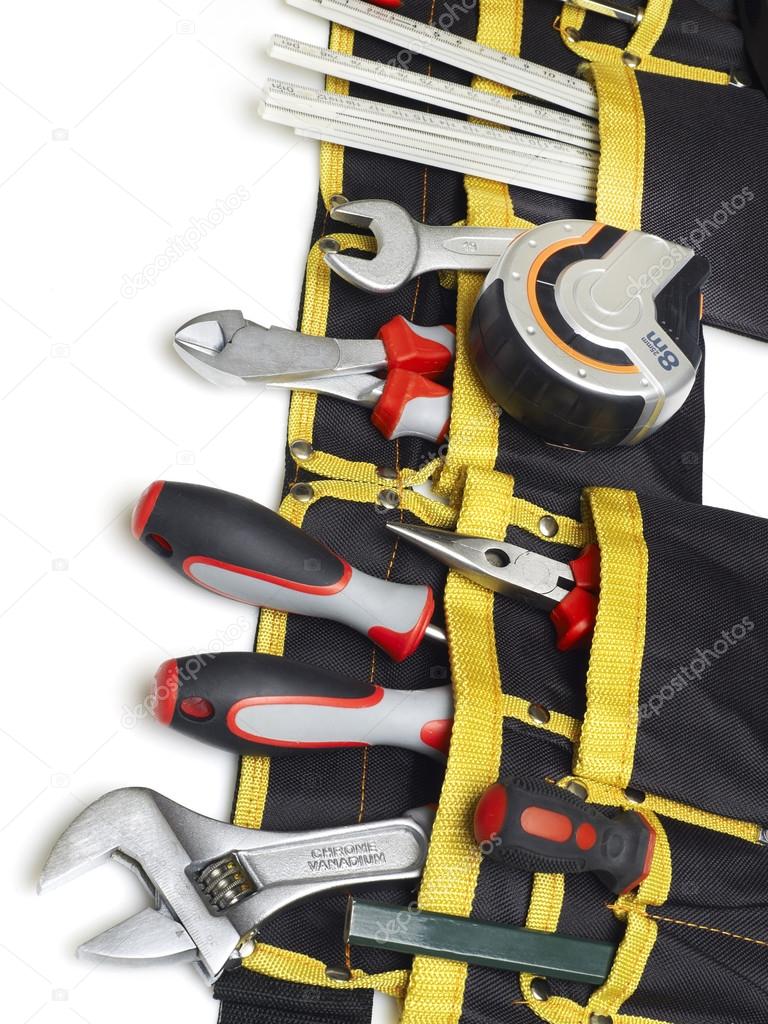 Tool belt with tools