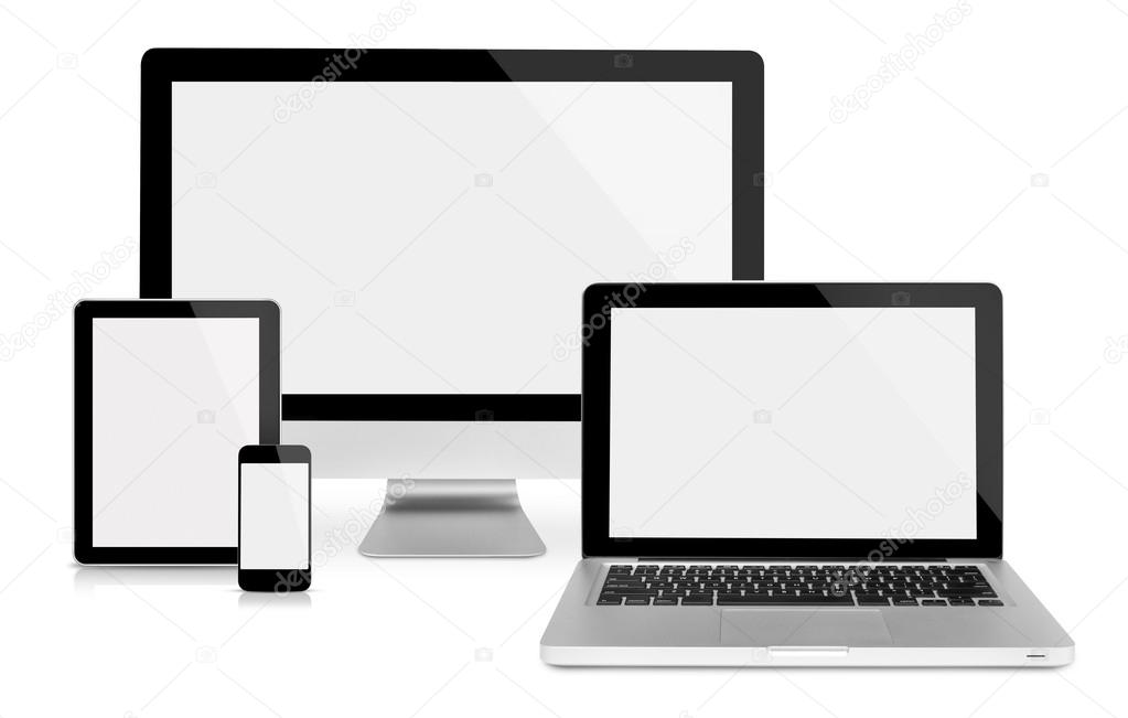 Computer monitor, tablet, laptop and phone