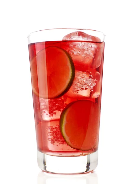 Cocktailglas på vit — Stockfoto