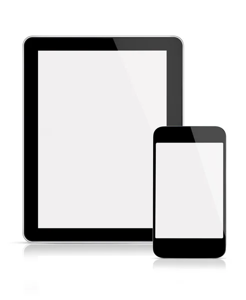 Tablet e telefono cellulare — Foto Stock