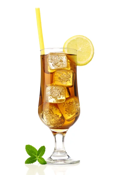 Ice tea with lemon — Stock Photo, Image