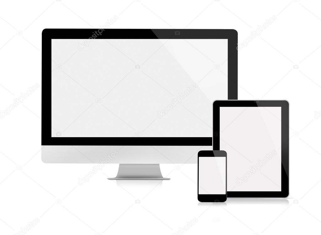Computer monitor, tablet and mobile phone