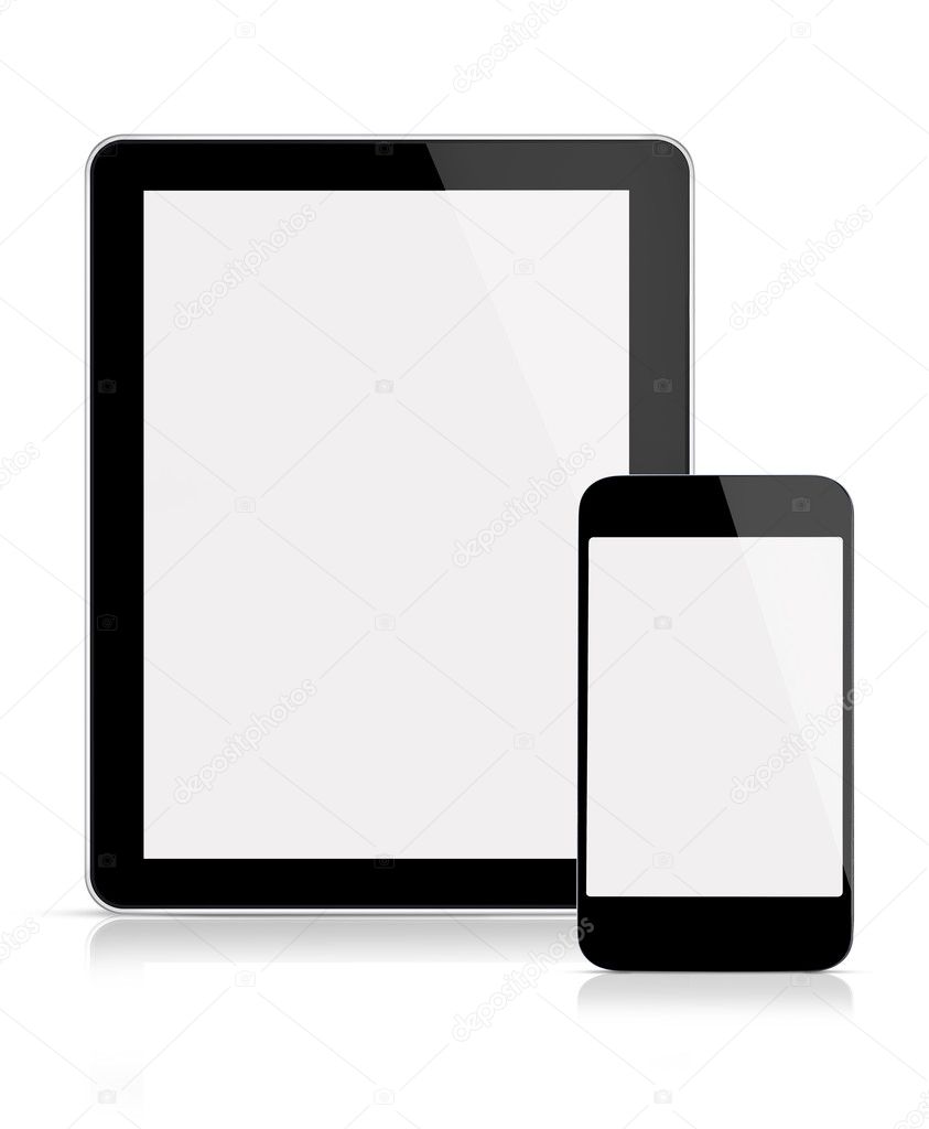 Tablet and mobile phone