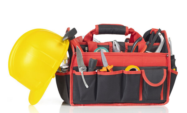 Bag filled with tools