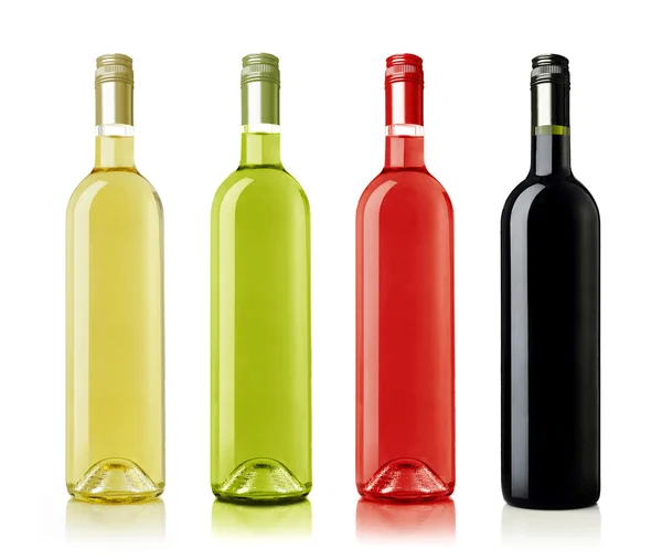 Variation der Weinflaschen — Stockfoto