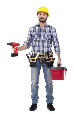 Araç kutusu ile marangoz ve Matkap