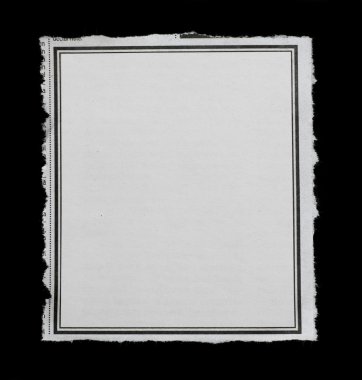 Beyaz kağıt parçası