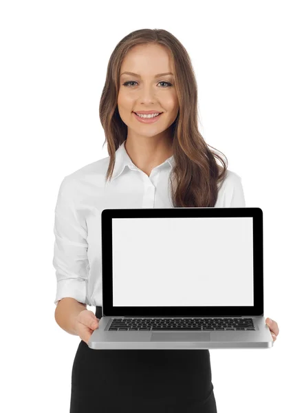 Bir dizüstü bilgisayar ekranında gösterilen — Stok fotoğraf