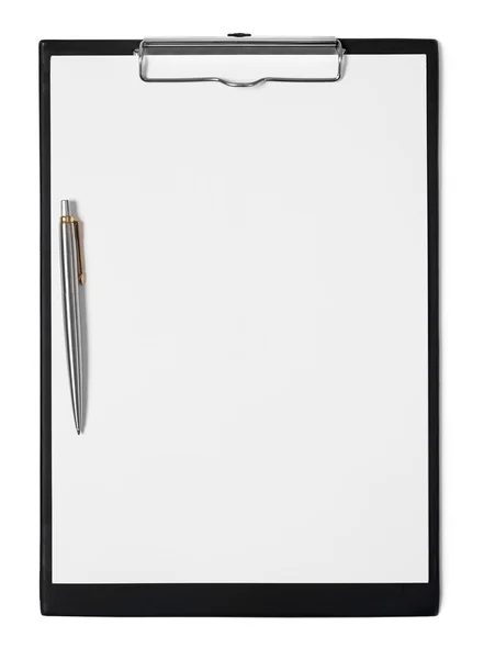 Clipboard on white — Stock Photo, Image