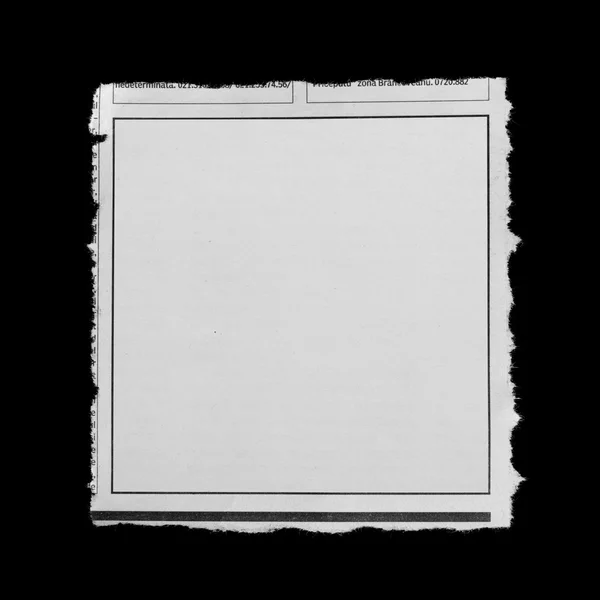 Papír a darab fehér — Stock Fotó