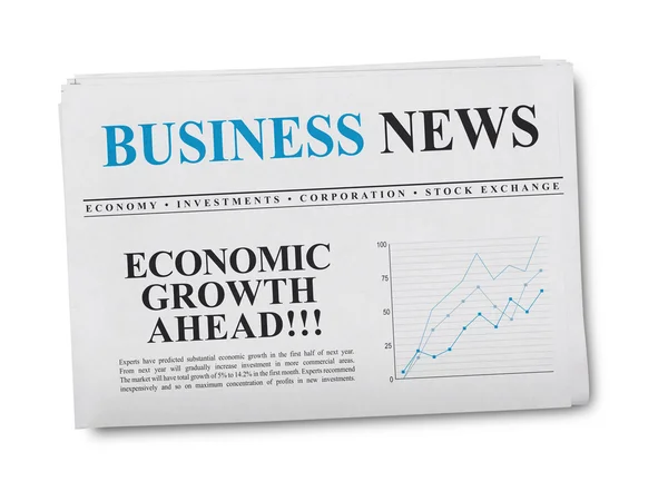 Business news newspaper — Stock Photo, Image