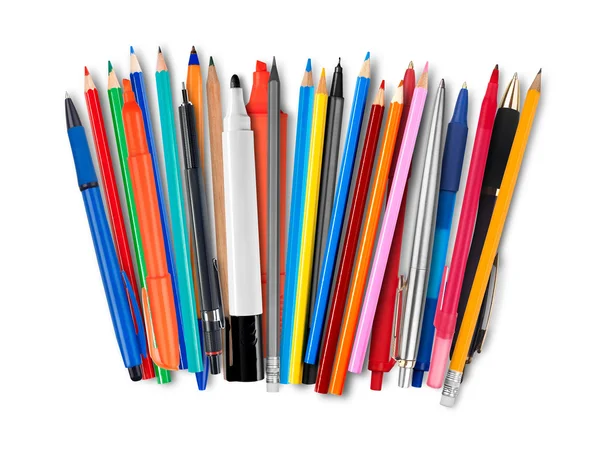 Pens and pencils — Stock Photo, Image