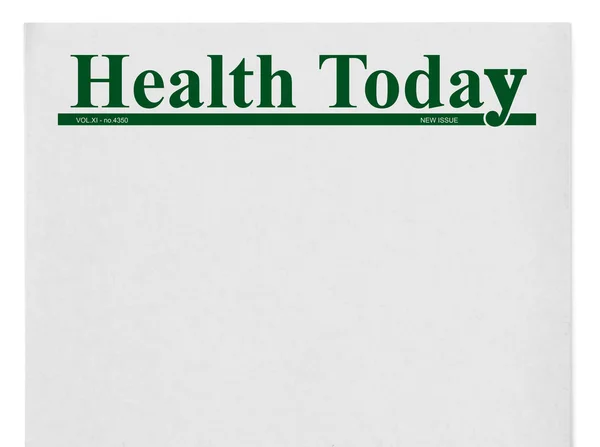Здоров'я сьогодні титул на газеті — стокове фото